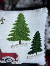 2024 ONLY PRE-ORDER: HOME FOR THE HOLIDAYS PILLOW (RECTANGLE 14"x36")-Two Turtle Doves Australia