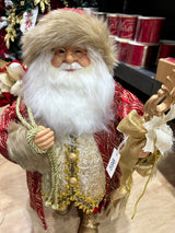 2024 PRE-ORDER: LUXE RED & GOLD SANTA CLAUS 64CM-Two Turtle Doves Australia