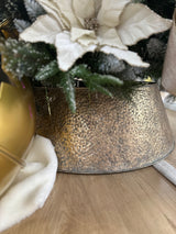 2024 PRE-ORDER: CHAMPAGNE METAL CHRISTMAS TREE COLAR. 66X87X28CM-Two Turtle Doves Australia