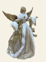 2024 PRE-ORDER: LUXE ANGEL TREE TOPPER OR TABLETOP DECORATION 24X11X39CM-Two Turtle Doves Australia