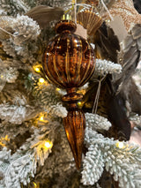 2024 PRE-ORDER: HIGH SHINE GLASS COPPER FINIAL 8X31CM - HIDCD180-Two Turtle Doves Australia