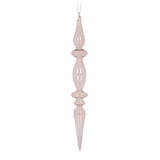 2024 PRE-ORDER: GLASS PINNACLE FINIAL LINNEN, 4.8X4.8X30.5CM - HIDXW011-Two Turtle Doves Australia