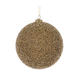 2024 PRE-ORDER: 15 CM GOLD PVC CAVIAR BAUBLE - HIDXM151-Two Turtle Doves Australia