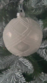 ALL WHITE HARLEQUIN BALL - JQAM112